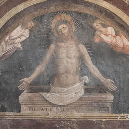 Cristo in pietà con angeli